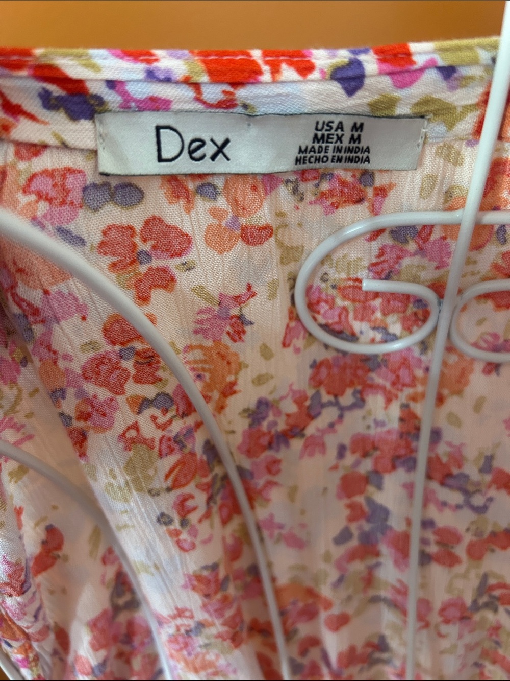 Dex Floral Mini Dress Size M Boho Cottagecore Summer Dress - Picture 5 of 9